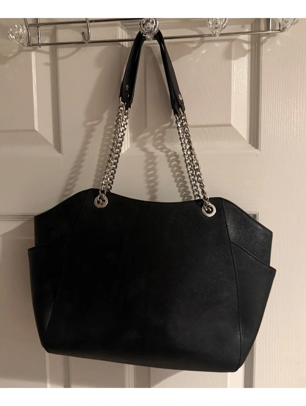 Michael Kors Black Saffiano Leather Shoulder Tote Bag